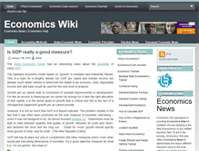 Tablet Screenshot of economicswiki.com